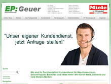 Tablet Screenshot of elektro-geuer.de